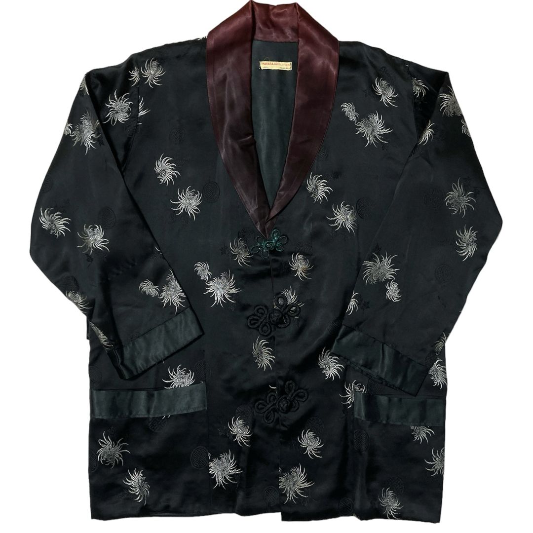 刺繍　ショールカラー　ジャケット　黒　L チャイナ　maharajah メンズのジャケット/アウター(その他)の商品写真