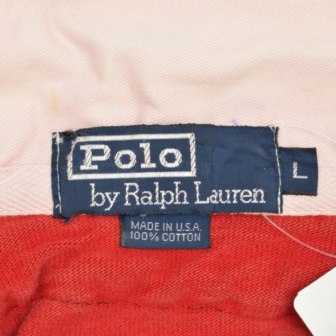 POLO RALPH LAUREN(ポロラルフローレン)の【POLORALPHLAUREN】エルボーパッチ付ボーダー柄ラガーシャツ メンズのトップス(シャツ)の商品写真