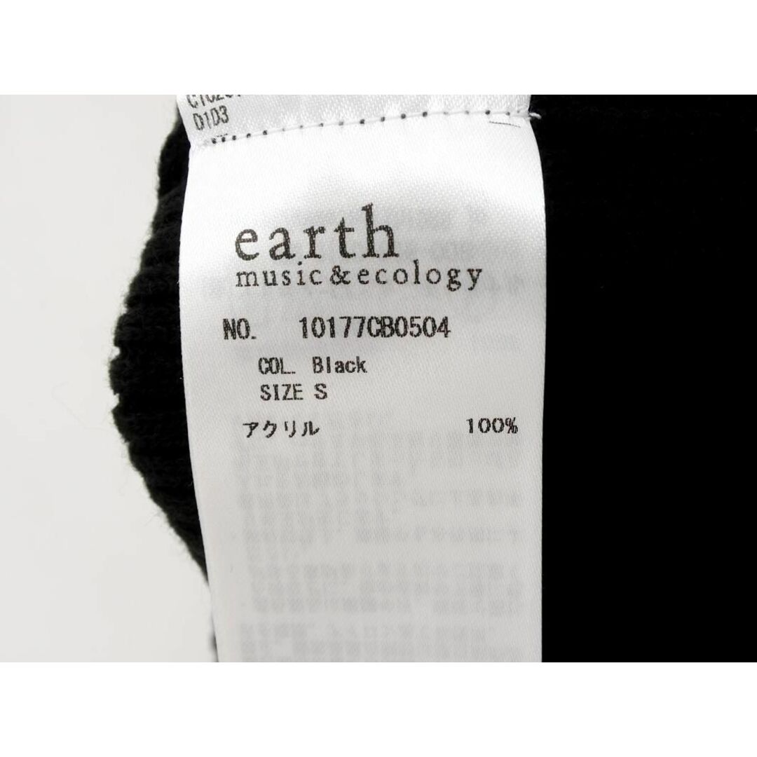 earth music & ecology(アースミュージックアンドエコロジー)の新品 earth music&ecology アースミュージック＆エコロジー クルーネック ニット セーター sizeS/黒 ■◇ レディース レディースのトップス(ニット/セーター)の商品写真