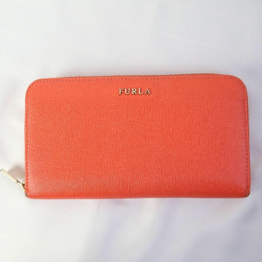 Furla(フルラ)のs731 フルラ 長財布 ラウンドジップ レザー オレンジ その他のその他(その他)の商品写真