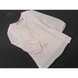 アンタイトル(UNTITLED)のアンタイトル ボウタイ ブラウス シャツ size1/アイボリー ■◇ レディース(シャツ/ブラウス(長袖/七分))