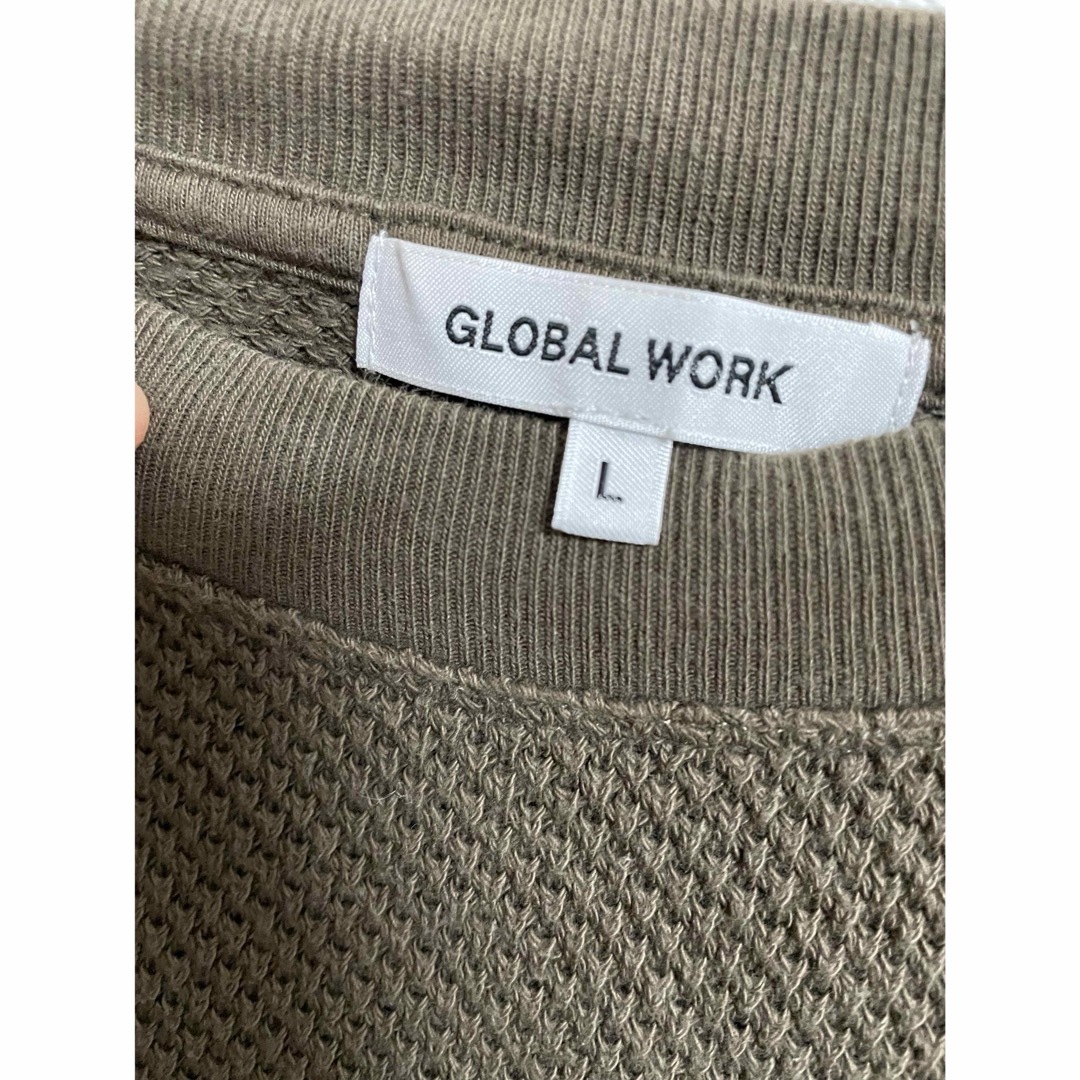 GLOBAL WORK(グローバルワーク)のメンズ　トップス　長袖　カットソー　グローバルワーク　GLOBALWORK  L メンズのトップス(Tシャツ/カットソー(七分/長袖))の商品写真