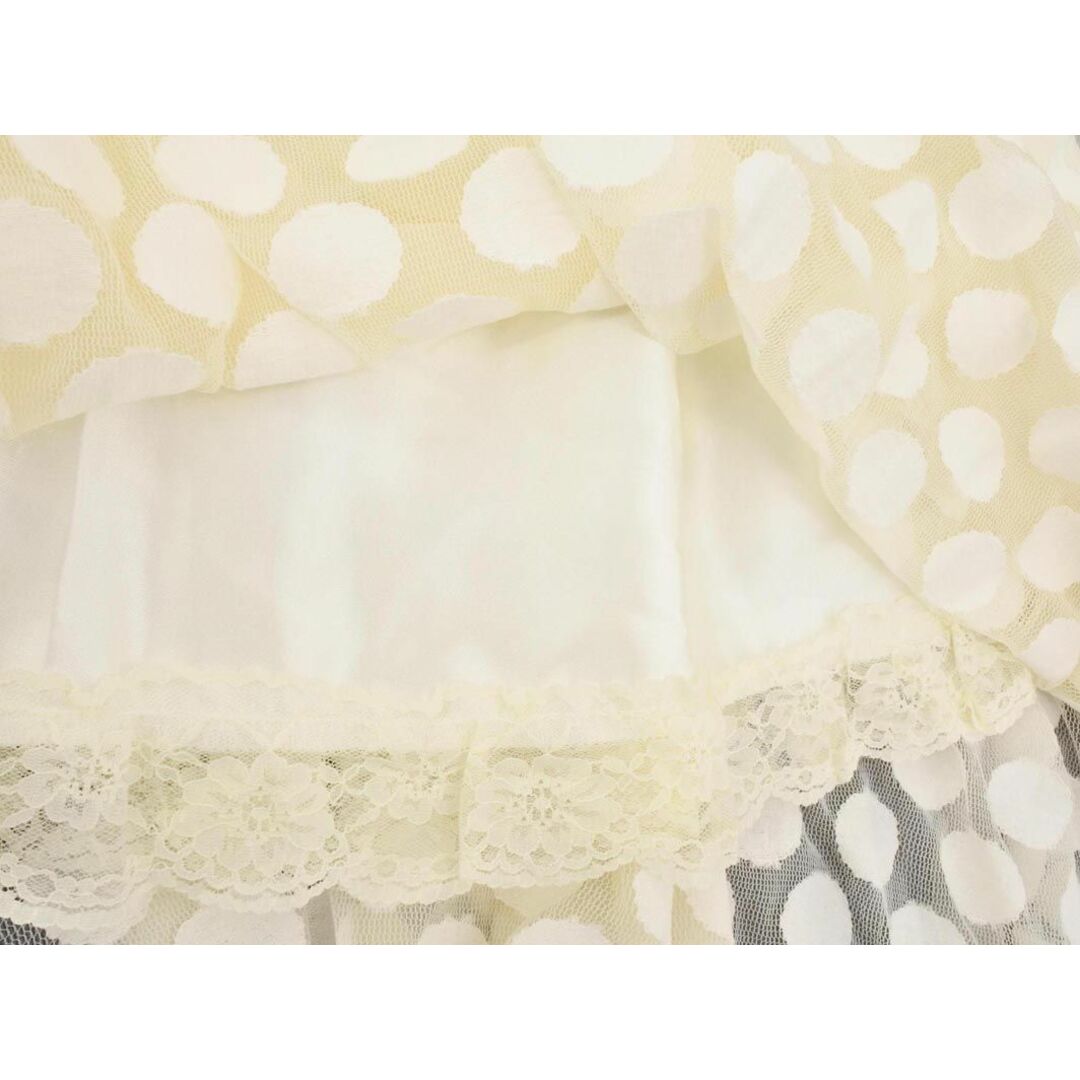 LIZ LISA(リズリサ)のLIZ LISA リズリサ シフォン チュール ドット フレア スカート size0/オフホワイト ■◇ レディース レディースのスカート(ひざ丈スカート)の商品写真