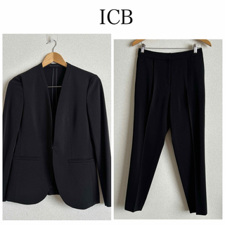 アイシービー(ICB)のICB セットアップ スーツ パンツ ジャケット サイズ6 ブラック(スーツ)