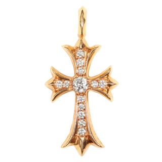 クロムハーツ(Chrome Hearts)の美品 CHROME HEARTS クロムハーツ 22K タイニーCH クロスチャーム with パヴェダイヤモンド ペンダントトップ　Tiny CH Cross 22K / PAVE Dia ゴールド アクセサリー ジュエリー【メンズ】【中古】(その他)