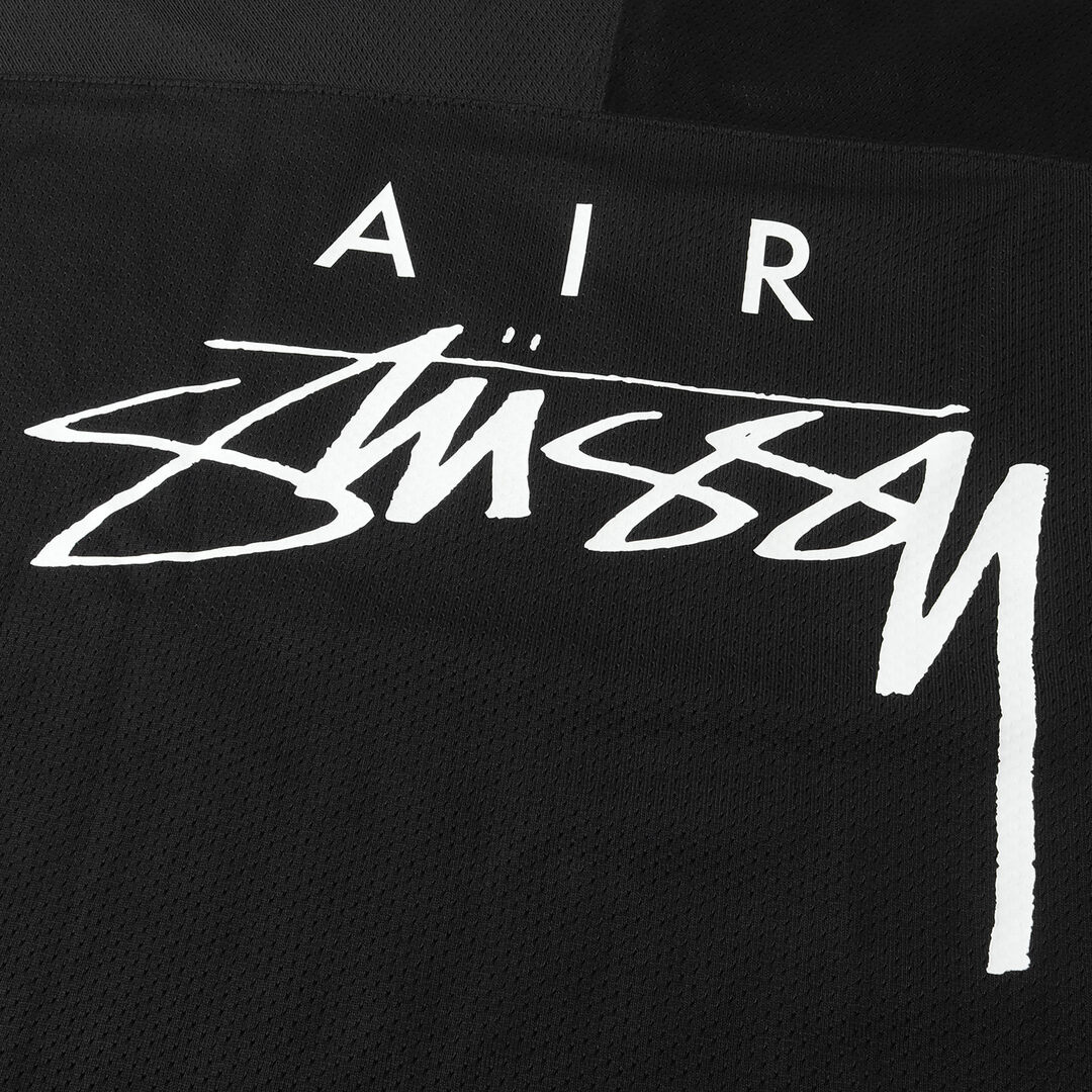 STUSSY(ステューシー)の新品 STUSSY ステューシー サイズ:L 23AW NIKE ナイキ メッシュ ジャージ フットボール トップ Dri-FIT Mesh Jersey ブラック 黒 トップス カットソー コラボ 長袖【メンズ】 メンズのトップス(Tシャツ/カットソー(七分/長袖))の商品写真