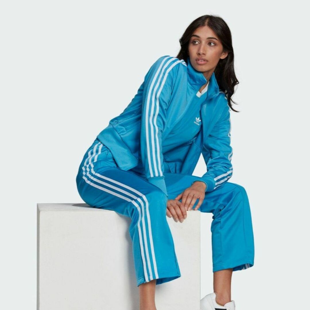 Originals（adidas）(オリジナルス)のadidas 青 ファイヤーバード 襟高 トラックトップ ジャージ 女性XOT レディースのトップス(その他)の商品写真