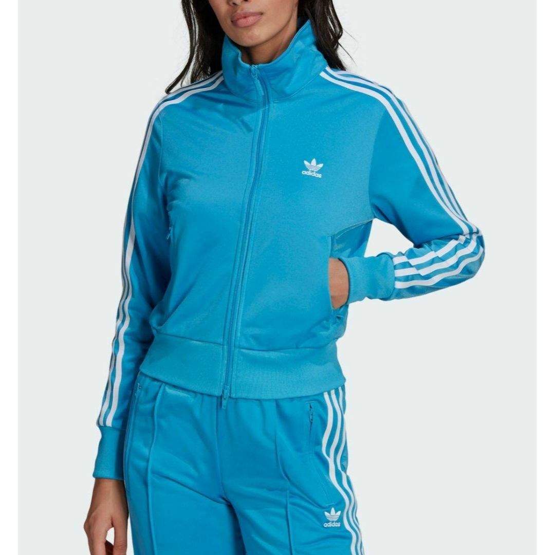 Originals（adidas）(オリジナルス)のadidas 青 ファイヤーバード 襟高 トラックトップ ジャージ 女性XOT レディースのトップス(その他)の商品写真