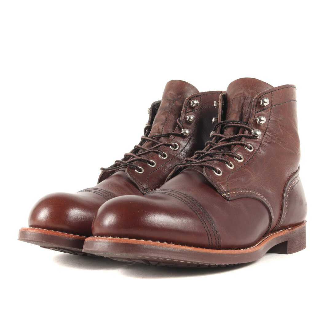 Red Wing レッド ウィング サイズ:27.0cm 8111 アイアンレンジャー / アイアンレンジ レザー ブーツ IRON RANGER / 2021年製 アンバー US9 D USA製 シューズ 靴 ワーク【メンズ】【中古】 メンズの靴/シューズ(ブーツ)の商品写真