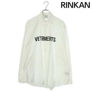 ヴェトモン(VETEMENTS)のヴェトモン  21SS  UE51SH300W フロントロゴオーバーサイズ長袖シャツ メンズ XS(シャツ)