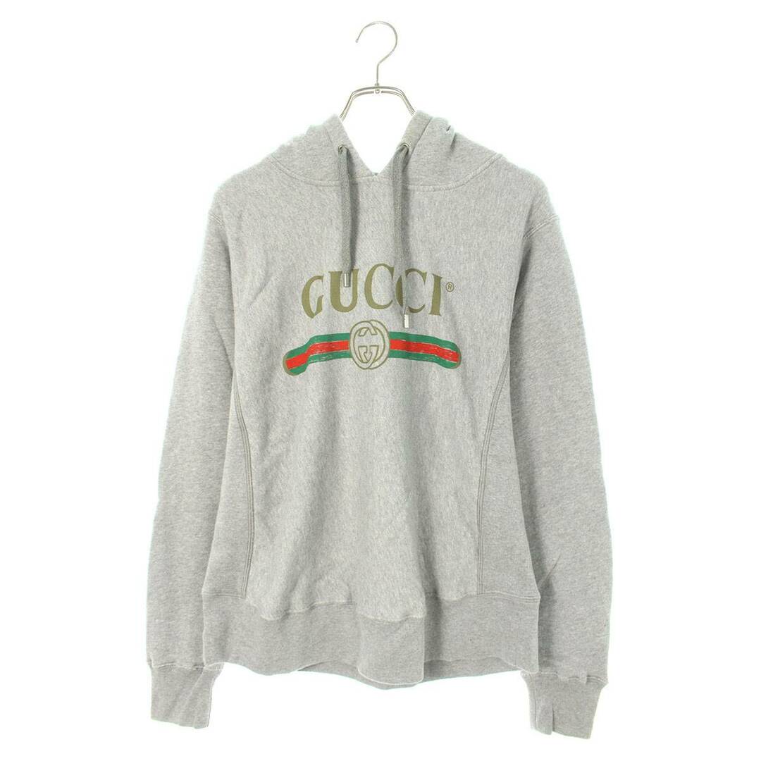 Gucci(グッチ)のグッチ  463591 X5S85 ヴィンテージロゴプルオーバーパーカー メンズ XS メンズのトップス(パーカー)の商品写真