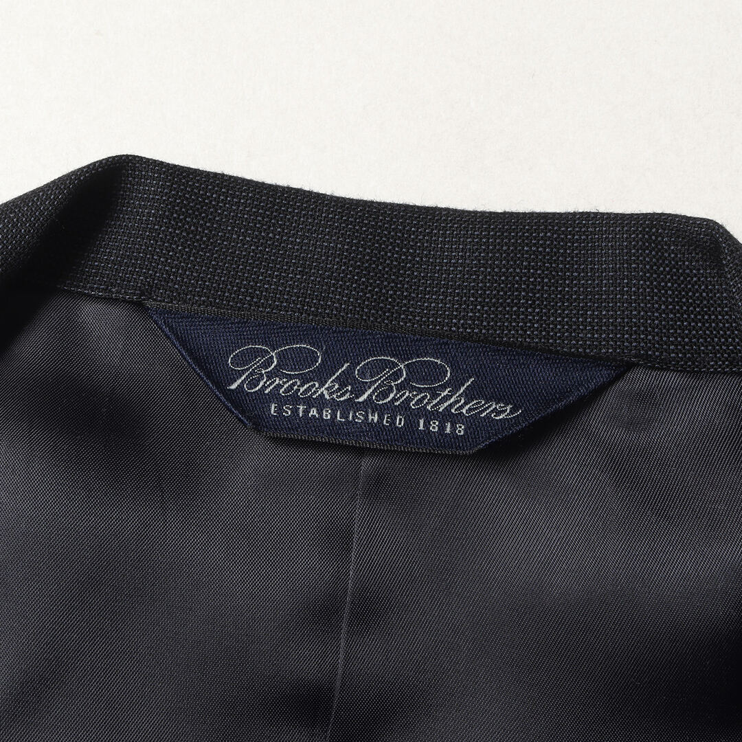 Brooks Brothers(ブルックスブラザース)のBROOKS BROTHERS ブルックスブラザーズ サイズ:42SHT 36W マイクロチェック ストレッチ ウール 2B テーラード ジャケット & ツータック ワイド テーパード スラックス パンツ / セットアップ スーツ ダークネイビー 紺 【メンズ】【中古】 メンズのスーツ(セットアップ)の商品写真