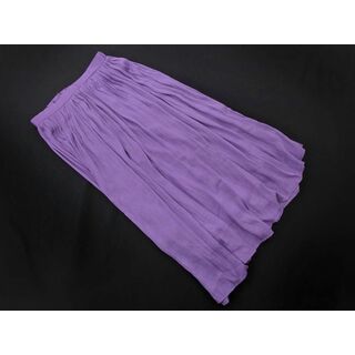 オペーク(OPAQUE)のOPAQUE オペーク ロング スカート size40/紫 ■■ レディース(ロングスカート)