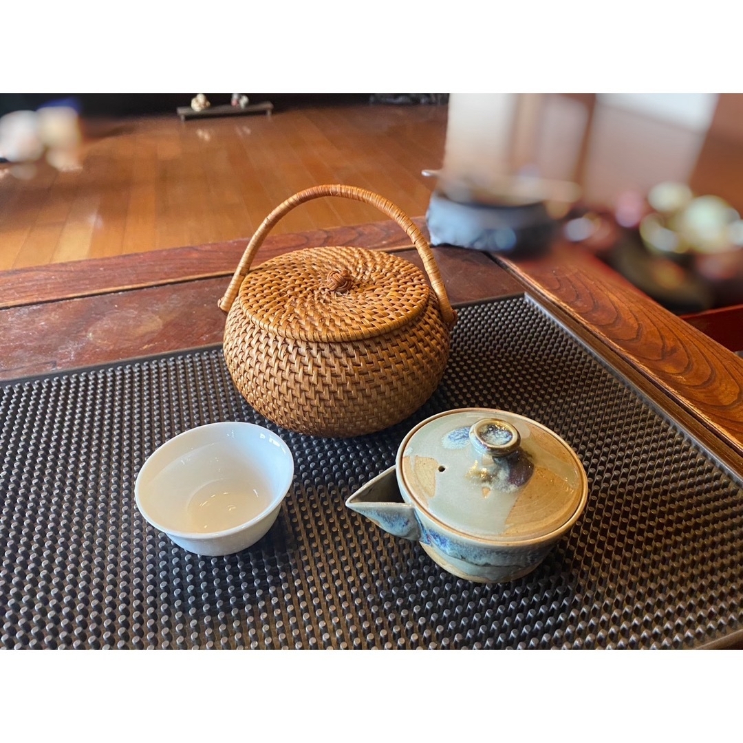 阿槽焼　茶器　セット エンタメ/ホビーの美術品/アンティーク(陶芸)の商品写真