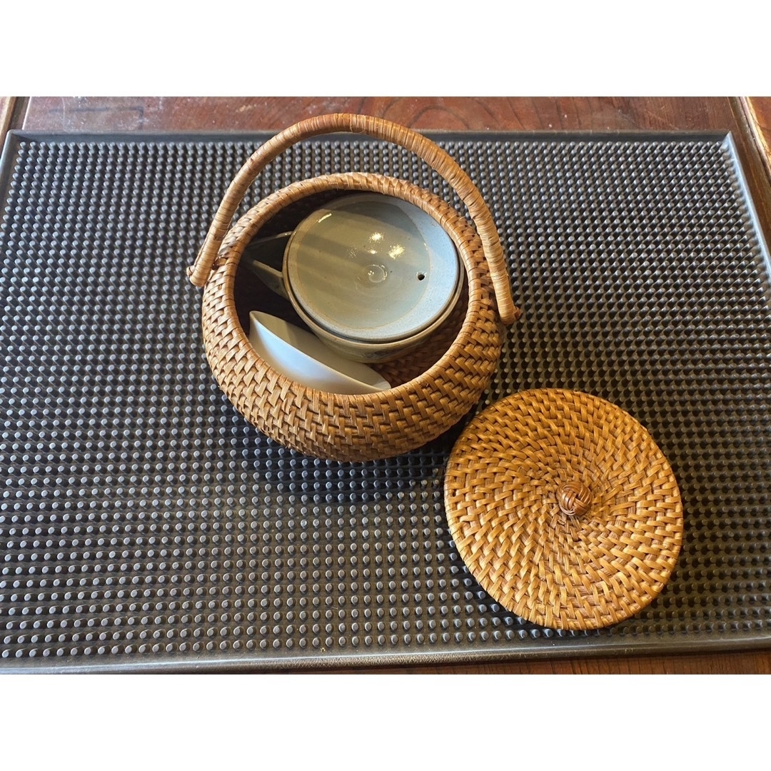 阿槽焼　茶器　セット エンタメ/ホビーの美術品/アンティーク(陶芸)の商品写真