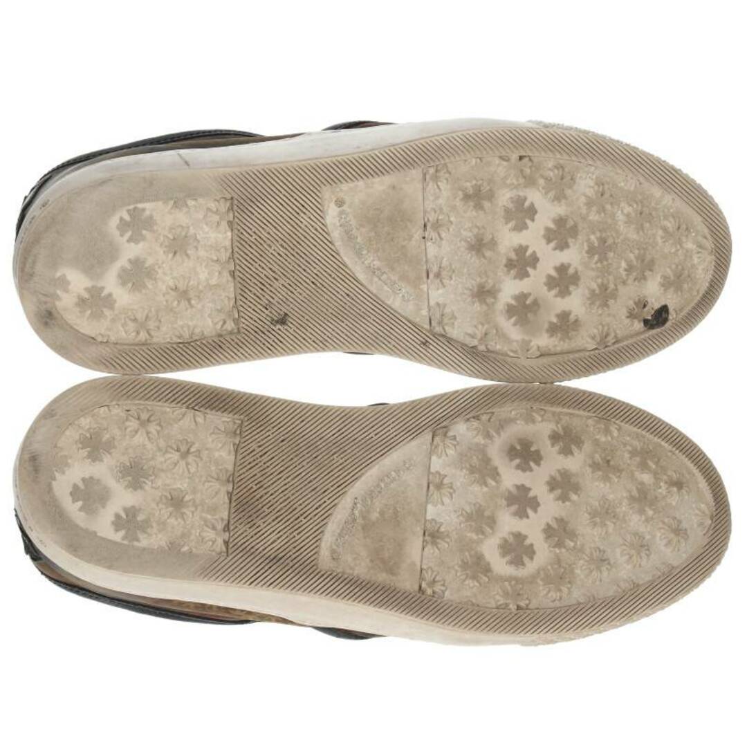 Chrome Hearts(クロムハーツ)のクロムハーツ  SLIP ON スリッポン CHプラスレザーパッチダガー付カモ柄レザースニーカー メンズ 39 メンズの靴/シューズ(スニーカー)の商品写真