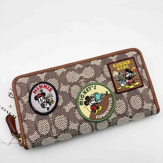 コーチ(COACH)の【DISNEY X COACH】アコーディオン ジップ ウォレット・シグネチャー(財布)