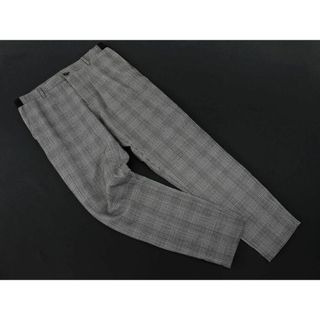 ザラ(ZARA)のZARA ザラ グレンチェック テーパード パンツ sizeM/グレー ■■ メンズ(その他)