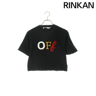 オフホワイト(OFF-WHITE)のオフホワイト  OWAA090S21JER002 ショート丈ロゴTシャツ レディース XXS(Tシャツ(半袖/袖なし))