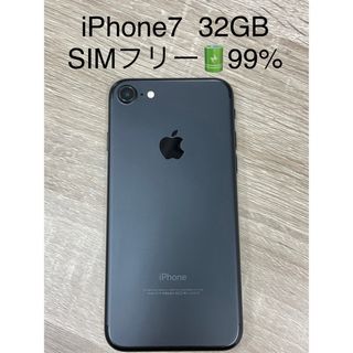 アップル(Apple)のiPhone7  32GB SIMフリー ブラック(スマートフォン本体)