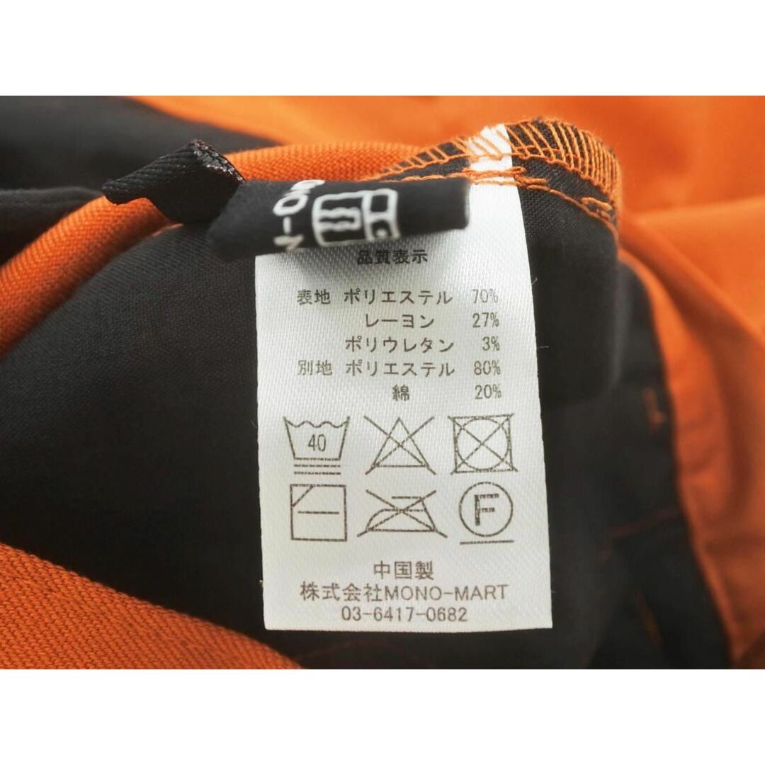 新品 MONO-MART モノマート センタープレス ワイドフレア パンツ sizeS/オレンジ ■◇ メンズ メンズのパンツ(その他)の商品写真