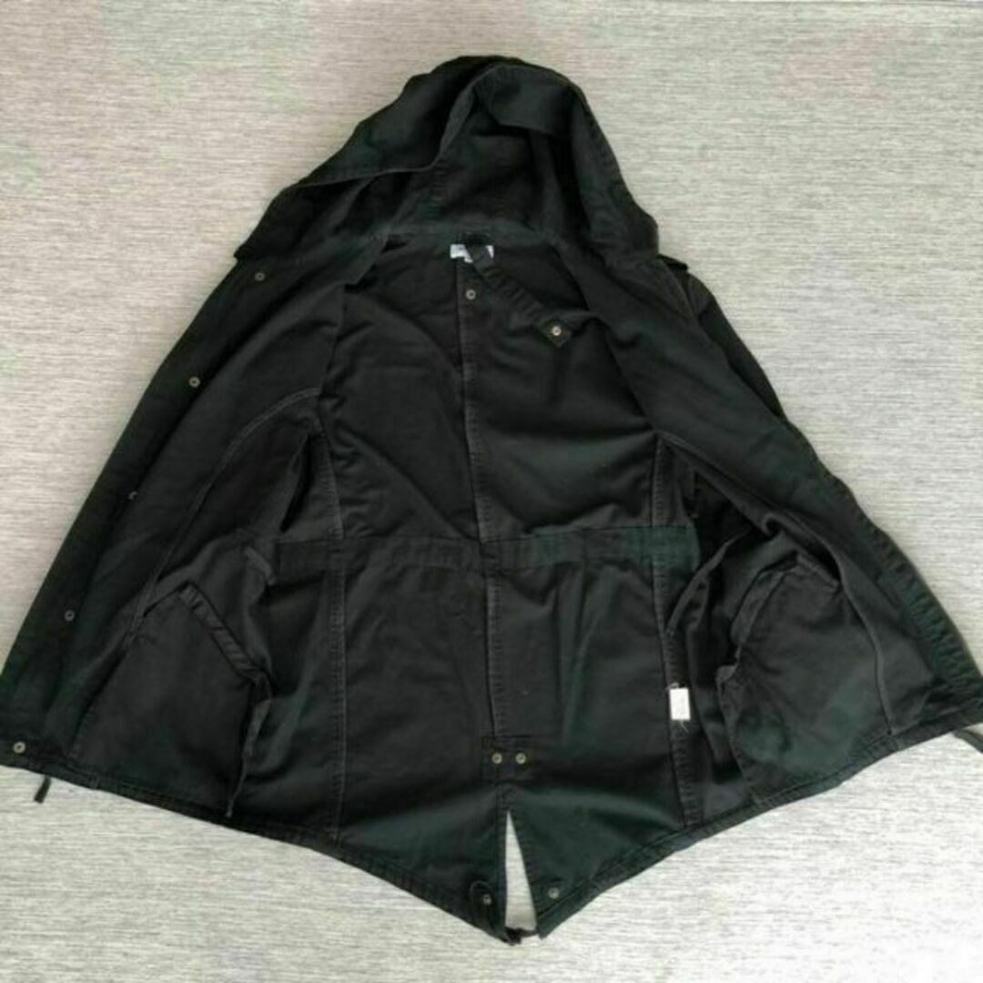 Mitsumine(ミツミネ)のMITSUMINEミツミネモッズコート　ブラック　ミリタリージャケット メンズのジャケット/アウター(モッズコート)の商品写真