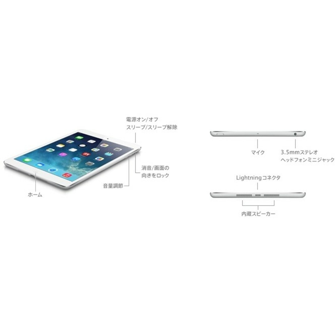 iPad　MINI　新品未使用充電ケーブル付き スマホ/家電/カメラのPC/タブレット(タブレット)の商品写真