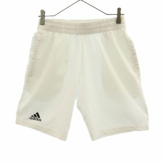 アディダス(adidas)のアディダス ロゴプリント サッカー ショートパンツ M ホワイト adidas CLIMA LITE メンズ 古着 【240321】 メール便可(ウェア)