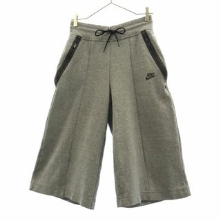 ナイキ(NIKE)のナイキ ロゴプリント スウェットワイド パンツ M グレー NIKE ガウチョパンツ レディース 古着 【240321】(その他)