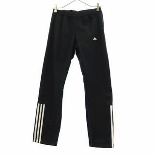 アディダス(adidas)のアディダス ロゴプリント ロングジャージパンツ S ブラック adidas レディース 古着 【240321】(ウェア)