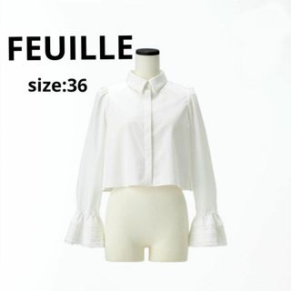 【新品・未使用】FEUILLE  フォイユ  ブラウス(シャツ/ブラウス(長袖/七分))