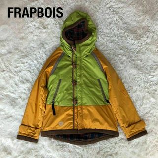 FRAPBOIS - FRAPBOISフラボア中綿入りナイロンパーカーブルゾンコート黄緑色