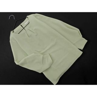 INDEX - INDEX インデックス タック 長袖 カットソー sizeS/薄緑 ■◇ レディース