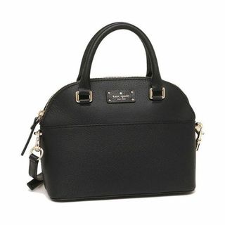 ケイトスペードニューヨーク(kate spade new york)のケイトスペード　2way ショルダーバッグ　ハンドバッグ　ロゴ　黒　ミニ　レザー(ショルダーバッグ)