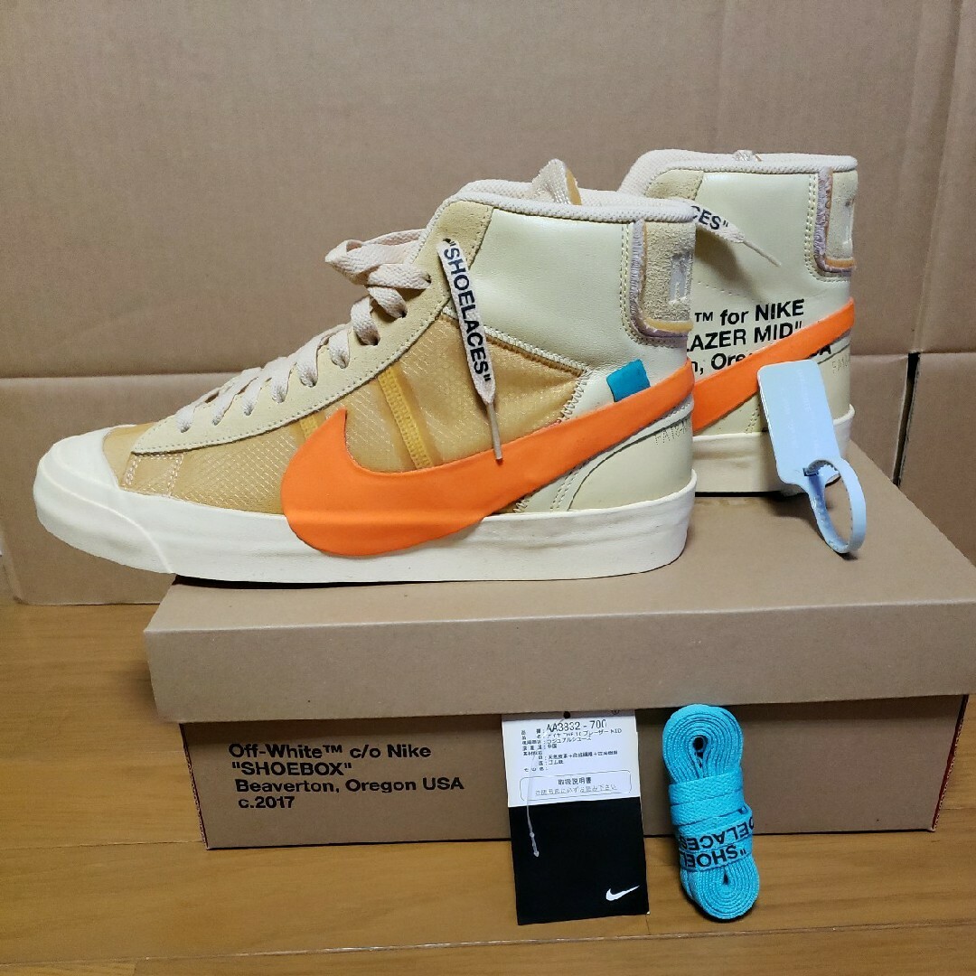 OFF-WHITE(オフホワイト)のOFF-WHITE THE 10 NIKE BLAZER MID AA3832- メンズの靴/シューズ(スニーカー)の商品写真