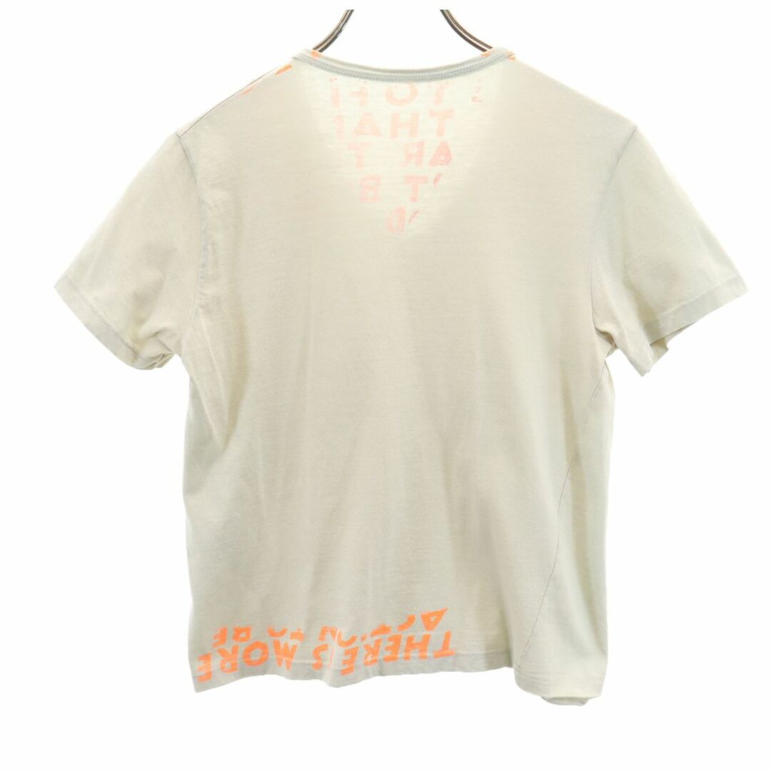 Maison Martin Margiela(マルタンマルジェラ)のマルタンマルジェラ イタリア製 ここのえ期 エイズT プリント 半袖 Vネック Tシャツ グレー系 Martin Margiela メンズ 古着 【240321】 メール便可 メンズのトップス(Tシャツ/カットソー(半袖/袖なし))の商品写真