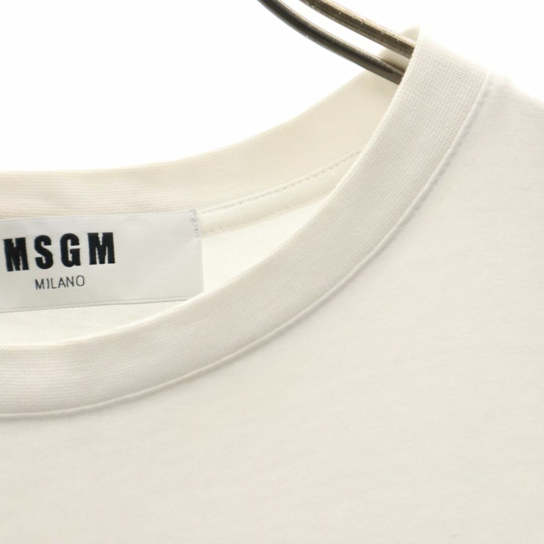 MSGM(エムエスジイエム)のエムエスジーエム イタリア製 半袖 Tシャツ S 白 MSGM レディース 古着 【240321】 メール便可 レディースのトップス(Tシャツ(半袖/袖なし))の商品写真