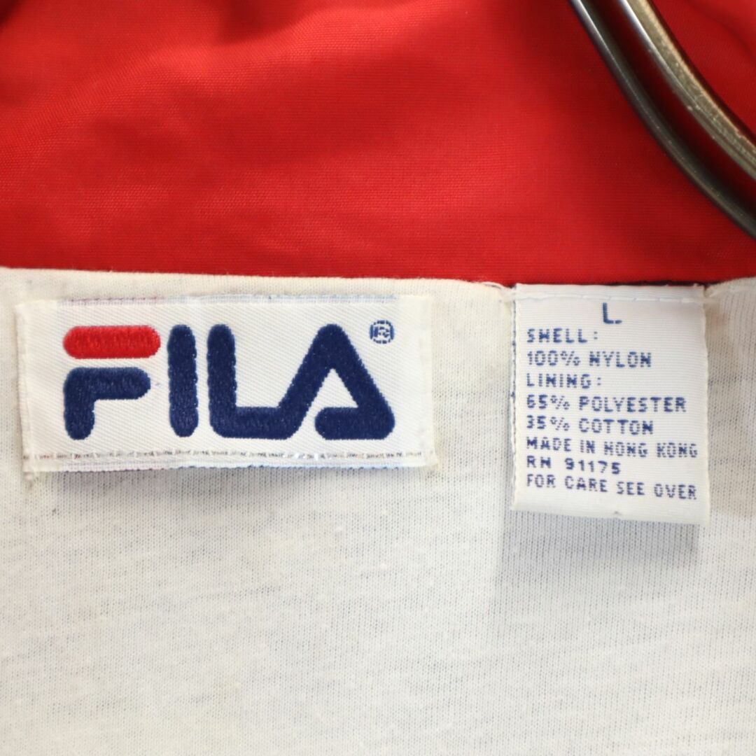 FILA(フィラ)のフィラ 90s オールド ナイロンジャケット L ネイビー FILA メンズ 古着 【240321】 メンズのジャケット/アウター(ナイロンジャケット)の商品写真