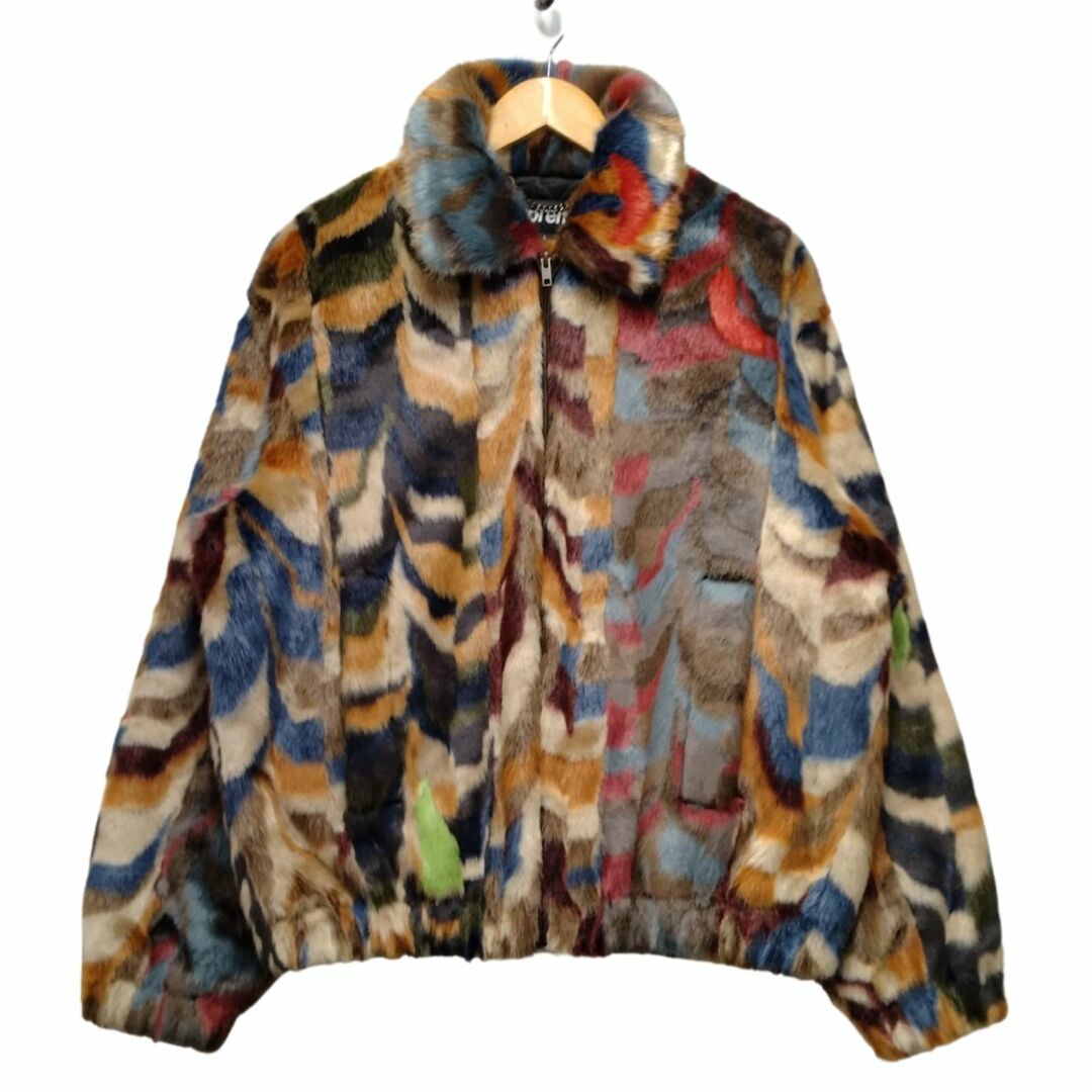 Supreme(シュプリーム)のSUPREME シュプリーム 22AW Multicolor Faux Fur Bomber Jacket マルチカラー ファー ボンバージャケット サイズL 正規品 / 33834 メンズのジャケット/アウター(その他)の商品写真