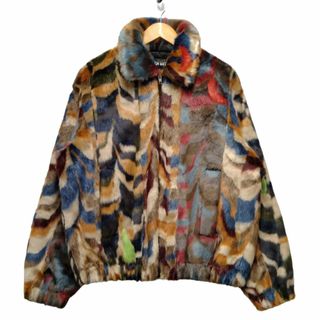 Supreme - SUPREME シュプリーム 22AW Multicolor Faux Fur Bomber Jacket マルチカラー ファー ボンバージャケット サイズL 正規品 / 33834