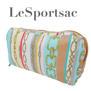 レスポートサック(LeSportsac)の極美品 未使用級 レスポートサック 化粧 ポーチ ナイロン カラフル(ポーチ)