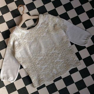 ザラ(ZARA)のローラ様専用♪ZARA KNIT★個性的なゴールド混トップス(その他)