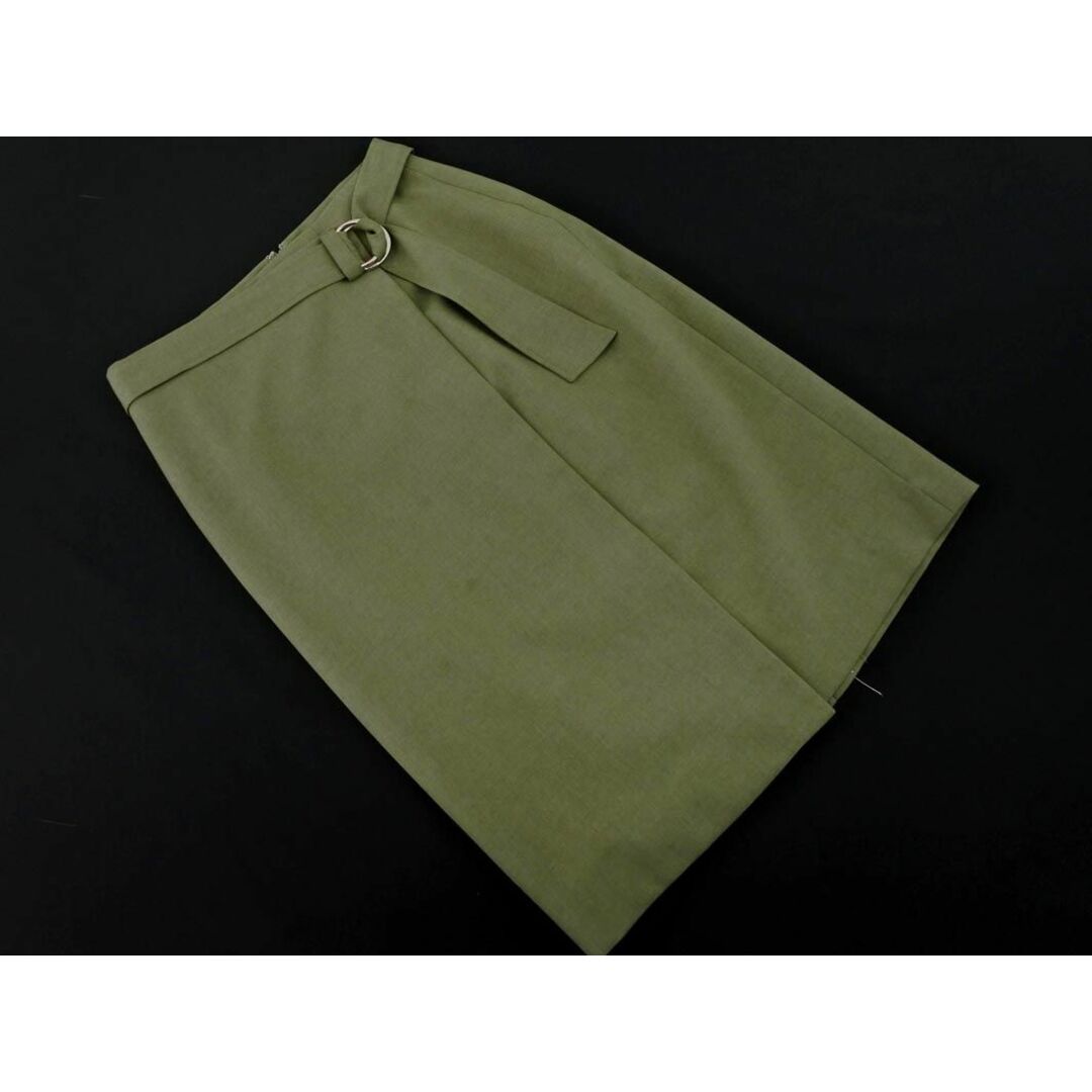 UNITED ARROWS(ユナイテッドアローズ)のgreen label relaxing グリーンレーベルリラクシング ユナイテッドアローズ ベルト タイト スカート size36/カーキ ■◇ レディース レディースのスカート(ミニスカート)の商品写真