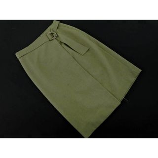 ユナイテッドアローズ(UNITED ARROWS)のgreen label relaxing グリーンレーベルリラクシング ユナイテッドアローズ ベルト タイト スカート size36/カーキ ■◇ レディース(ミニスカート)