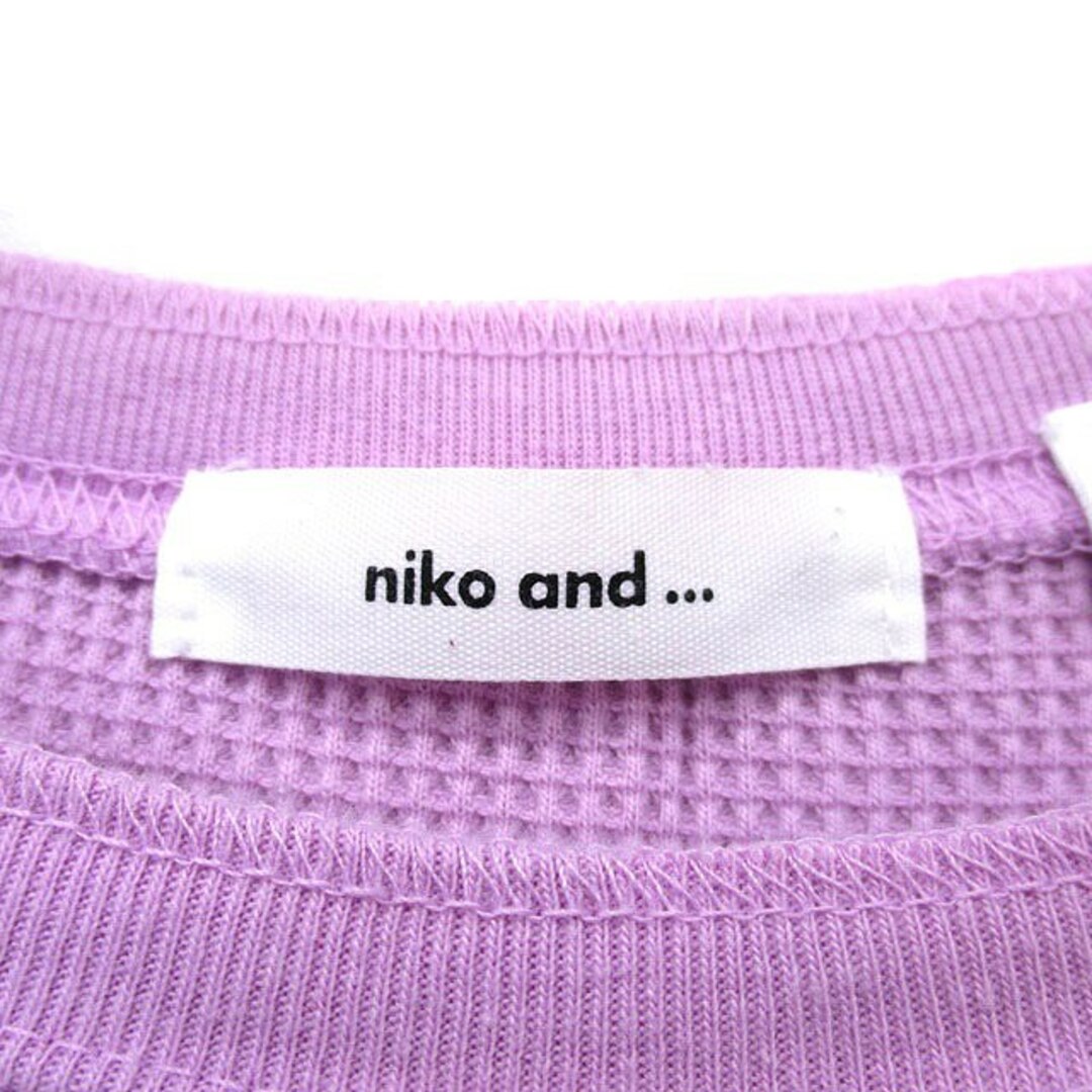 niko and...(ニコアンド)のニコアンド  カットソー Tシャツ ノースリーブ ワッフル生地 コットン M レディースのトップス(カットソー(半袖/袖なし))の商品写真