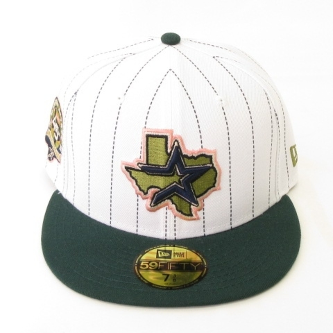 NEW ERA(ニューエラー)のニューエラ 59FIFTY アストロズ 45TH ホワイト グリーン 7 3/8 メンズの帽子(キャップ)の商品写真