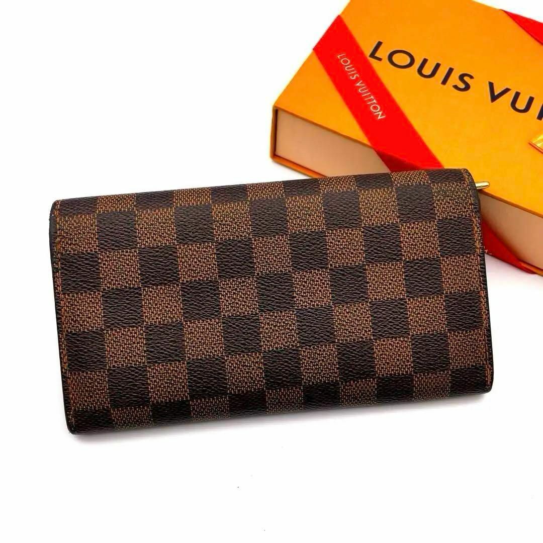 LOUIS VUITTON(ルイヴィトン)の【超極美品】ルイヴィトン ポルトフォイユ サラ 10カード ダミエ 長財布 レディースのファッション小物(財布)の商品写真