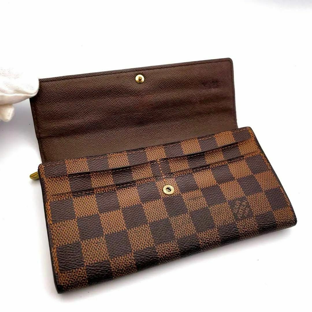 LOUIS VUITTON(ルイヴィトン)の【超極美品】ルイヴィトン ポルトフォイユ サラ 10カード ダミエ 長財布 レディースのファッション小物(財布)の商品写真