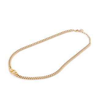 Christian Dior - Dior ゴールド ループ ネックレス ロゴ チョーカー Christian Dior - Dior ゴールド ループ ネックレス ロゴ チョーカー