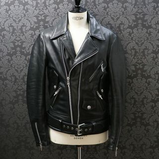 クロムハーツ(Chrome Hearts)のクロムハーツ【CHROMEHEARTS】【GABBA】ギャバレザージャケット/ダブルジップライダースジャケット/Sサイズ【中古】9-3329(その他)